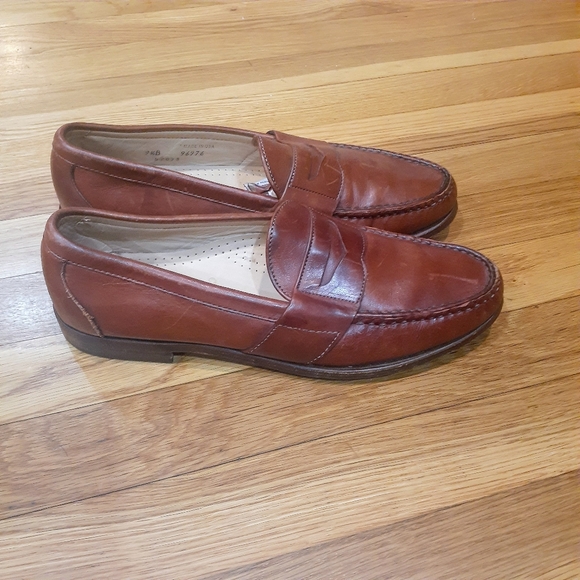 Allen Edmonds Men's Size 9.5 B  Cameron Leather Penny Loafer Allen Edmonds - Picture 2 of 5